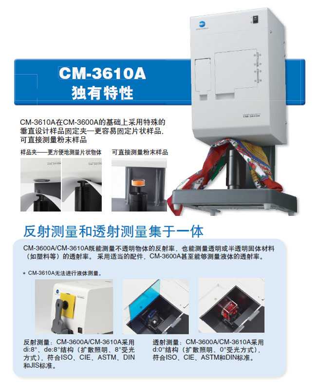 CM-3610A分光測(cè)色計(jì)主要特點(diǎn)